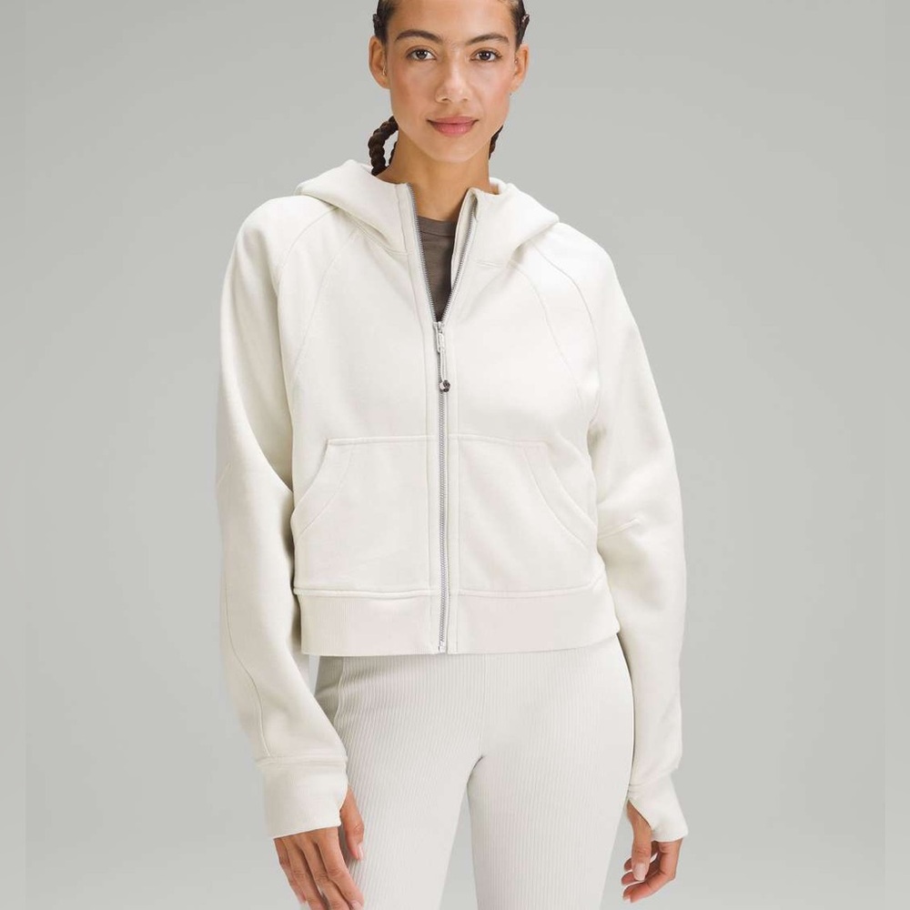 Lululemon Scuba Oversized Full-Zip Hoodie Bone M/L